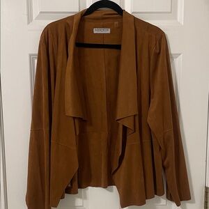 Bagatelle Brown Women's Open-Front Blazer